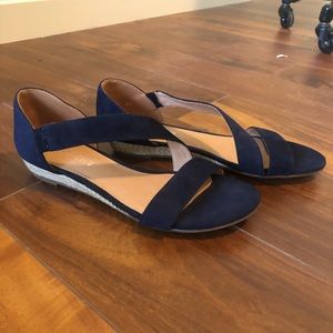 Size 9 Navy Sandal Flats